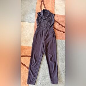 Ted Baker Elegant Black Sleeveless Utility Jumpsuit Size 1 US 4